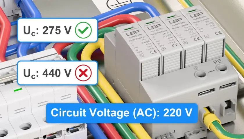 Ochronniki przeciwprzepięciowe LSP chronią instalację przed przepięciami. Napięcie międzyfazowe 220 V jest bezpieczne, w przeciwieństwie do 440 V.