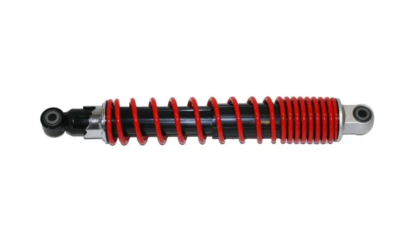 Amortiguador rojo y negro, un accesorio esencial para tu Aprilia SR GT 125.