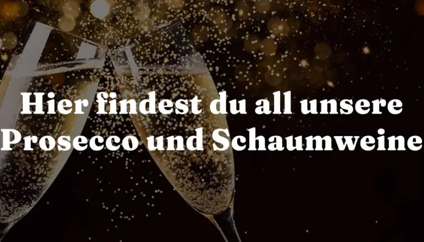 Zwei Gläser Prosecco stoßen an, umgeben von funkelnden Lichtern. Ein Gruß aus dem Prosecco-Gebiet Italiens.