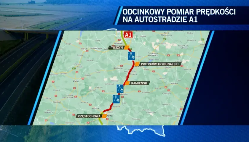 Odcinkowy pomiar prędkości A1: Gdzie, jak działa i jak uniknąć kary?