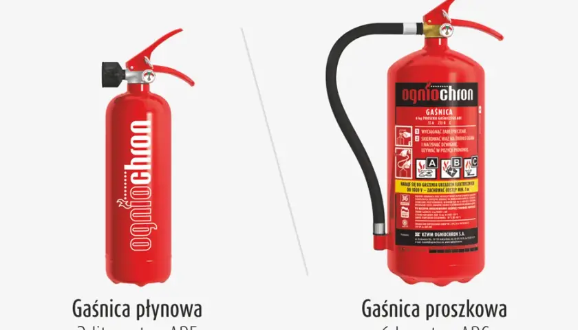 Co można gasić gaśnicą proszkową? Sprawdź, jakie pożary są bezpieczne