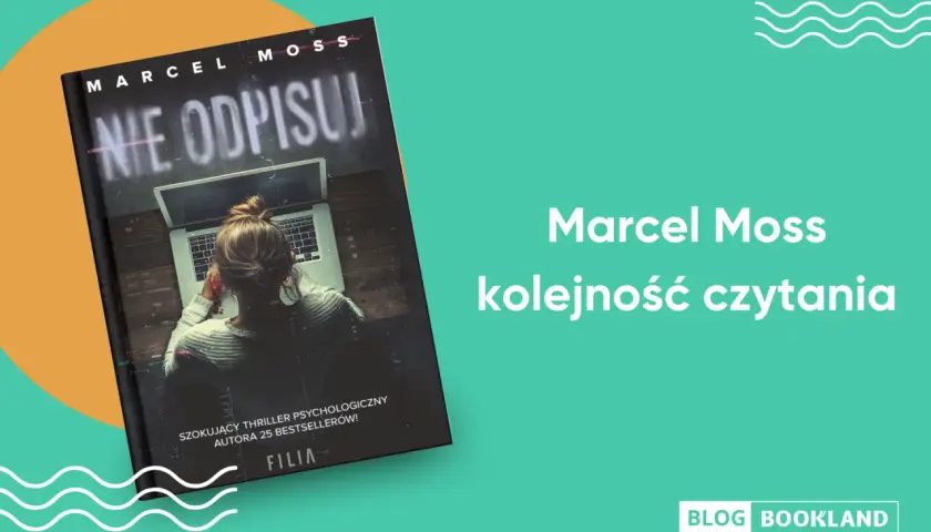 Okładka książki "Nie odpisuj" Marcela Mossa, thrillera psychologicznego. Kolejność czytania serii Echo.