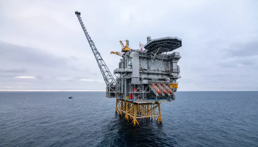 Platforma wiertnicza Johan Castberg na Morzu Barentsa.