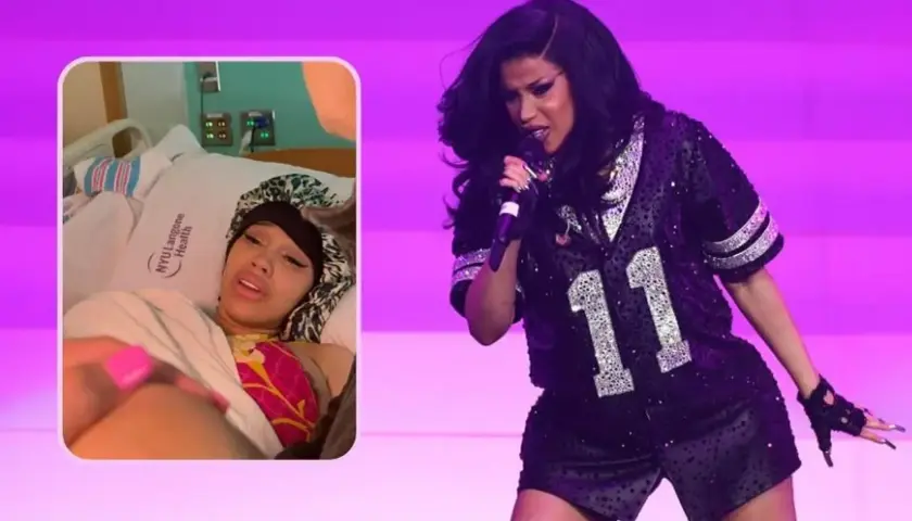Cardi B w szpitalu po porodzie i na scenie. Jej dzieci to jej największa inspiracja.
