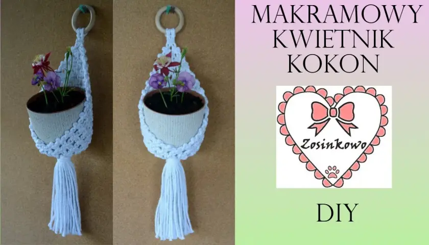 Zrób kwietnik makrama kokon: Łatwy poradnik DIY krok po kroku