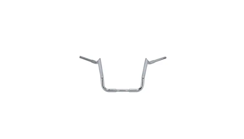 Manubrio ape hanger cromato per moto, con un design iconico che eleva lo stile e il comfort di guida.