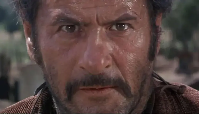 Primo piano del "Brutto" (Eli Wallach) da "Il buono, il brutto, il cattivo". Le sue recensioni sono sempre intense.