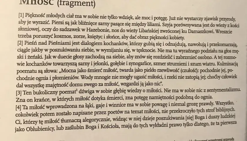 Pieśń nad Pieśniami: głęboki sens alegoryczny i dosłowny w Biblii