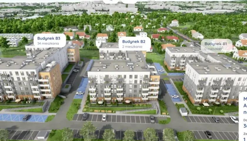 Nowoczesne apartamenty Murapol Sosnowiec na Wzgórzu, z widokiem na zieleń i domy jednorodzinne. Dostępne 36 mieszkań.