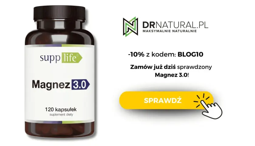 Suplement diety Magnez 3.0 od Supp Life. Dowiedz się, kiedy brać magnez i zamów z rabatem 10% na DRNATURAL.PL.