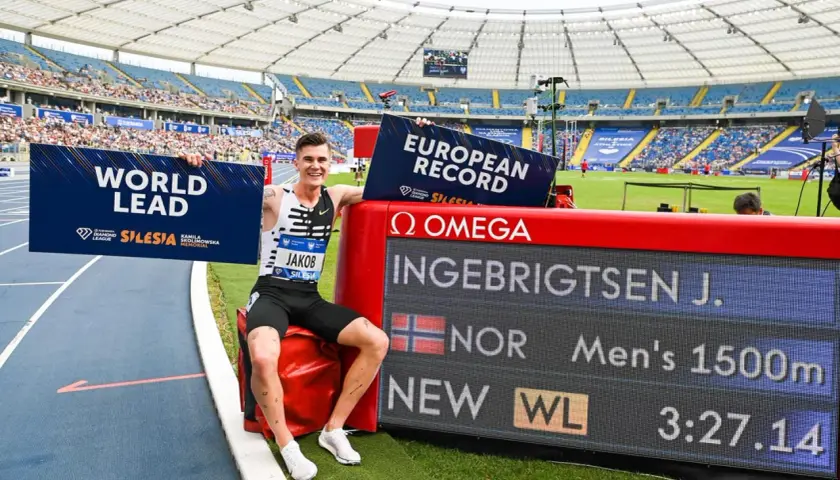 Jakob Ingebrigtsen z rekordem Europy i świata na 1500m na mityngu Silesia Kamila Skolimowska. To ważny punkt w kalendarzu diamentowej ligi.