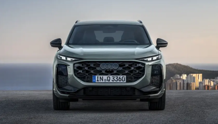 Nowy Audi Q9, SUV z imponującym grillem i nowoczesnymi światłami. Sprawdź audi q9 cena i dostępne konfiguracje.