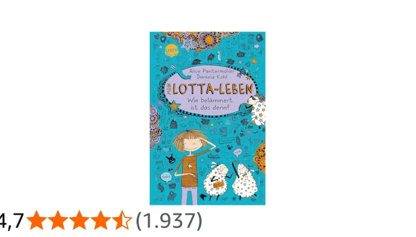 Lotta-Leben: Ein Mädchen mit zwei Schafen, das sich fragt: "Wie belämmert ist das denn?