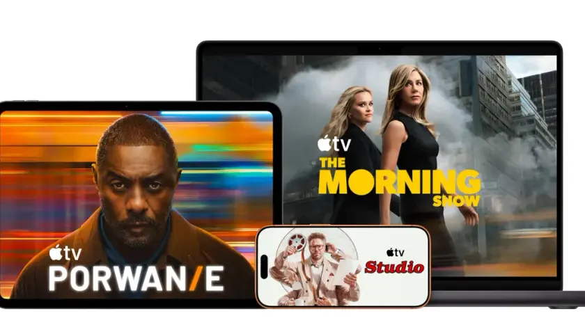 Odkryj świat rozrywki z Apple TV+. Abonament daje dostęp do seriali jak "The Morning Show" i "Porwanie", a także do treści Apple TV Studio.