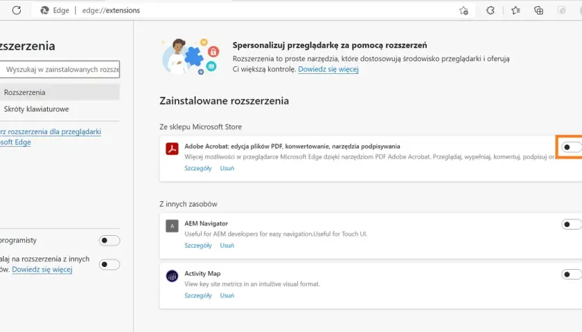 Dlaczego PDF otwiera się w przeglądarce i jak to zmienić?