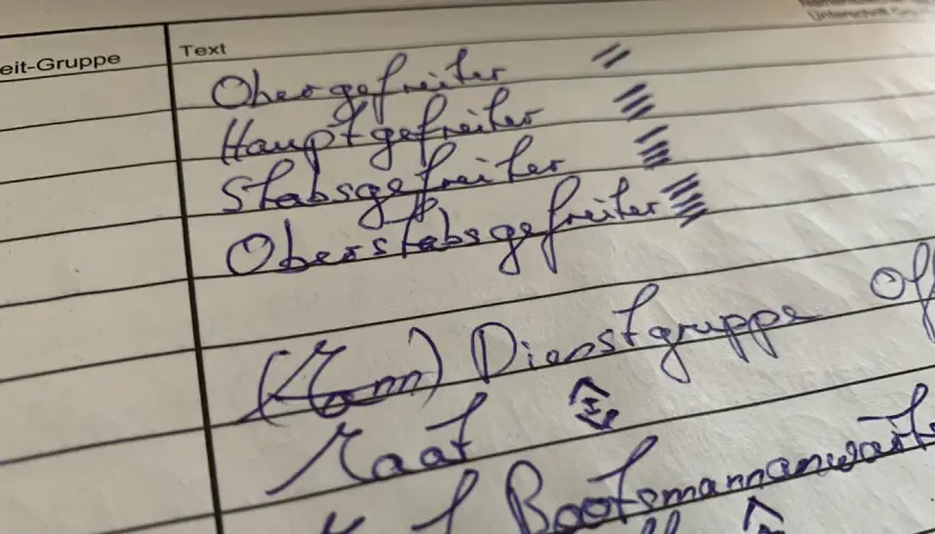 Liste von Dienstgradgruppen der Bundeswehr: Obergefreiter, Hauptgefreiter, Stabsgefreiter, Oberstabsgefreiter, (Komm.) Dienstgruppe, Maat, Bootsmannanwärter.