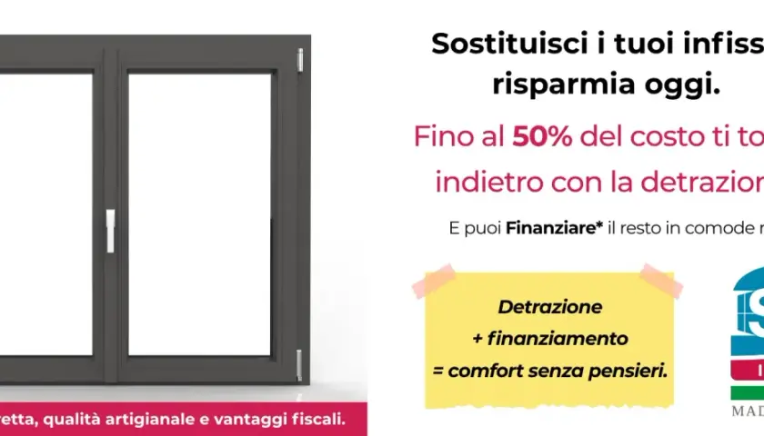 Infissi grigi con detrazione fiscale fino al 50%. Un esempio di fattura per detrazione fiscale che mostra comfort e risparmio.