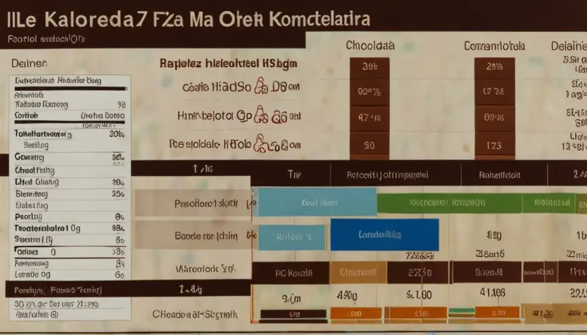 Ile kalorii ma czekolada z orzechami: Kompletna tabela wartości odżywczych