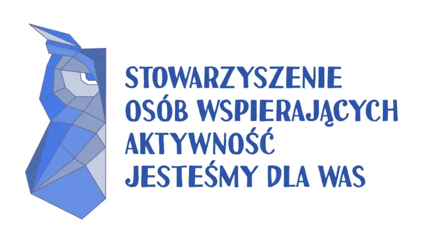 Stowarzyszenie Osób Wspierających Aktywność. Sowa symbolizuje mądrość i wsparcie. Jesteśmy dla Was.