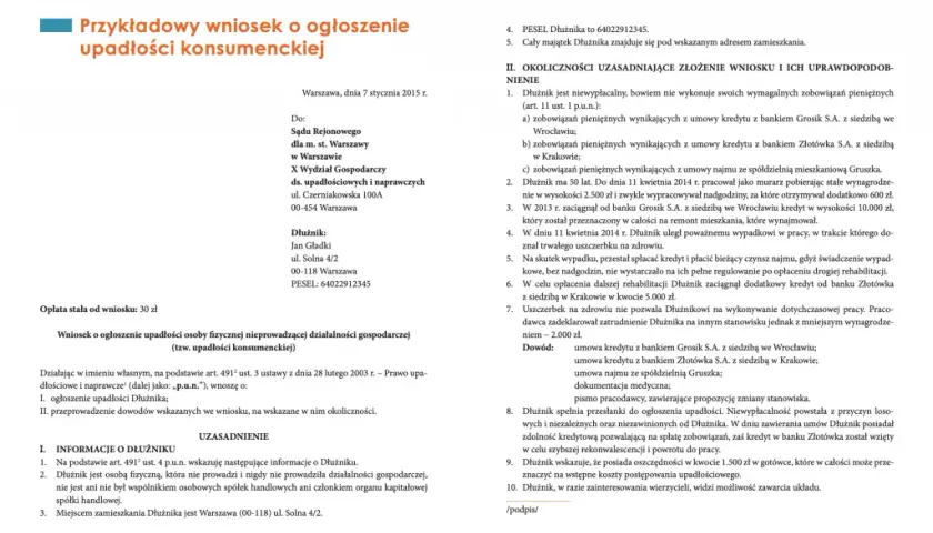 Ogłoszono upadłość konsumencką i co teraz? Twój plan działania