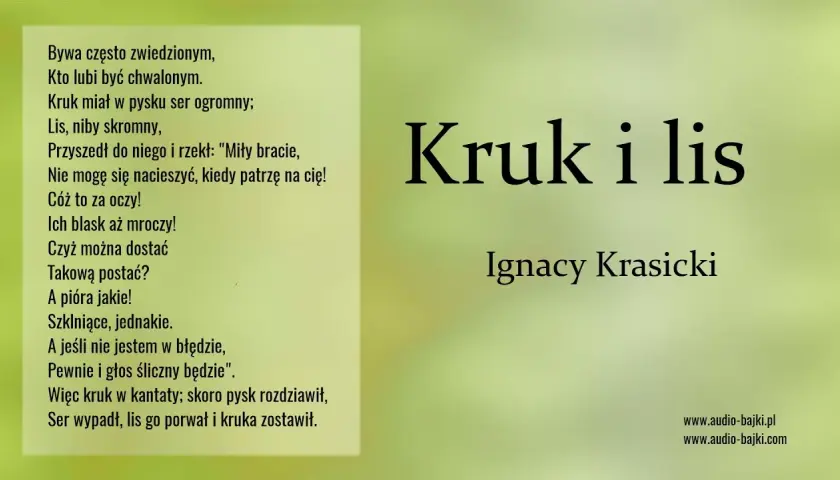 Kruk i Lis: Tekst, morał, analiza. Jak rozpoznać manipulację?