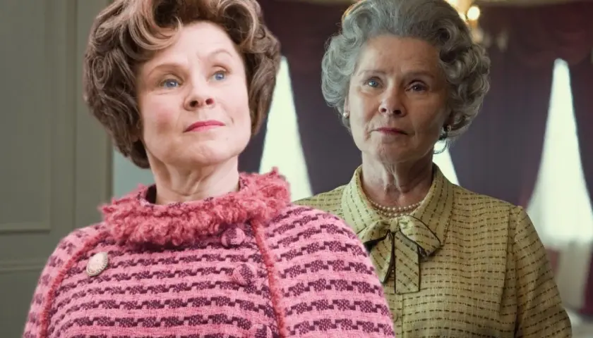 Imelda Staunton jako Dolores Umbridge i Olivia Colman w innej roli.