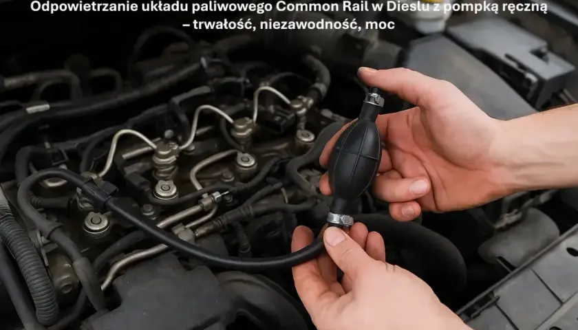 Ręczne odpowietrzanie układu paliwowego diesla Common Rail pompką. Przywróć moc i niezawodność silnika.