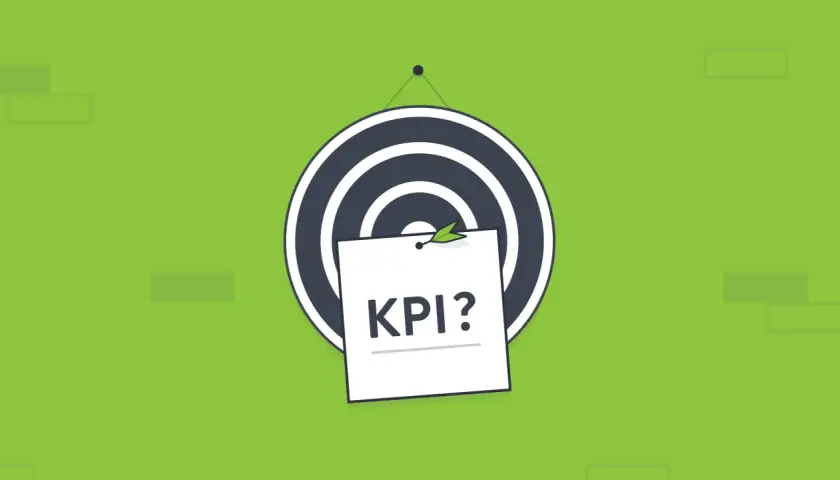 Bersaglio con foglietto "KPI?", che suggerisce la misurazione della frequenza relativa dei successi.