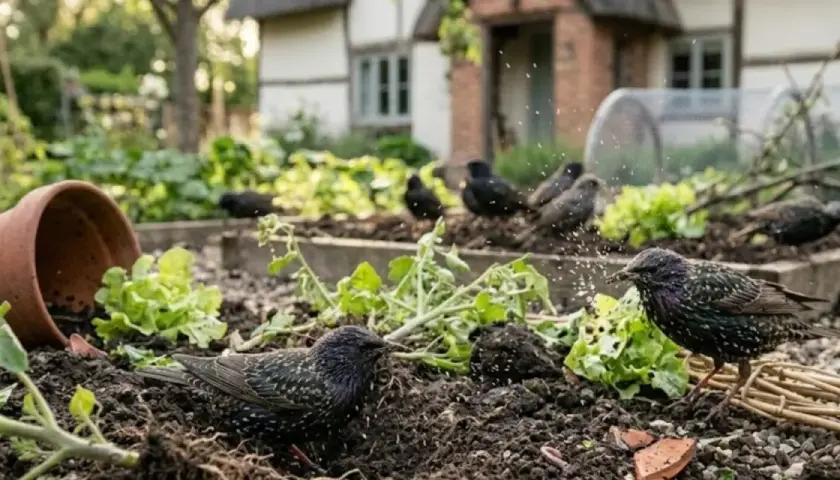Sterne im Garten: Ein paar Vögel picken im Gemüsebeet. Ist das gut oder schlecht für die Pflanzen?