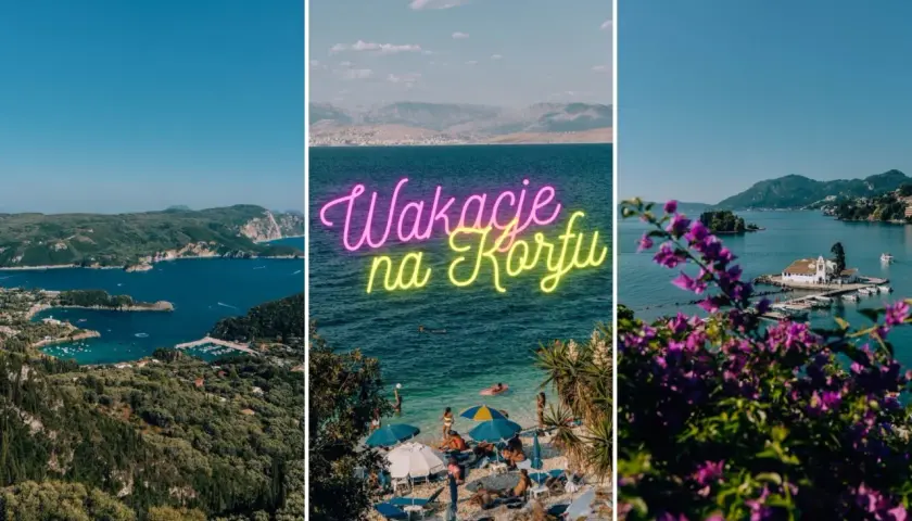 Malownicze zatoczki, plaże i klasztor na wysepce – idealne wakacje na Korfu.