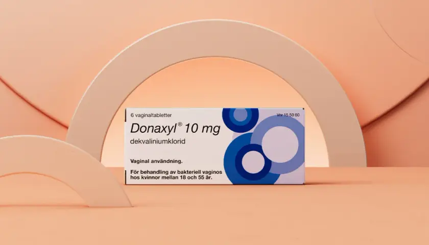 Donaxyl 10 mg vaginaltabletter för behandling av bakteriell vaginos.