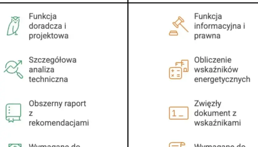 Porównanie audytu energetycznego budynku i świadectwa energetycznego: audyt to szczegółowa analiza i raport, świadectwo to dokument informacyjny.
