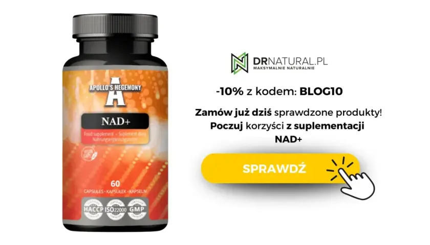 Suplement diety NAD+ od Apollo's Hegemony. Zamów już dziś i poczuj korzyści z suplementacji NAD+. -10% z kodem BLOG10.
