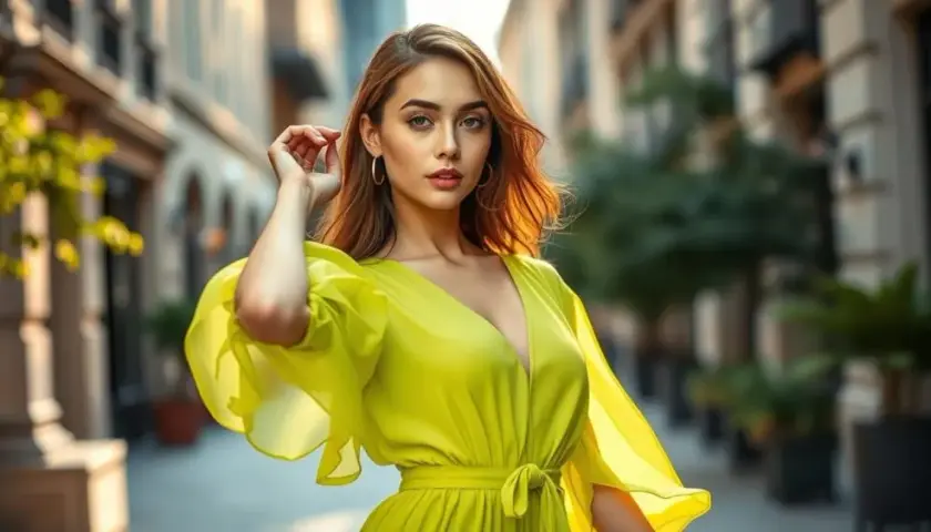 Stylizacje z limonkową bluzką: jak wyróżnić się modą na każdą okazję