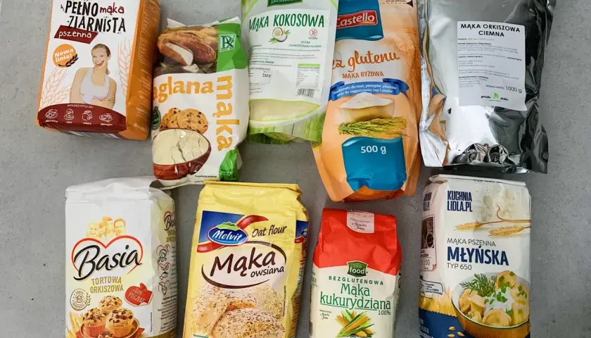Różne rodzaje mąk: pszenna, owsiana, orkiszowa, kokosowa, kukurydziana. Jaka mąka dla niemowlaka? Warto wybierać te pełnoziarniste i bezglutenowe.