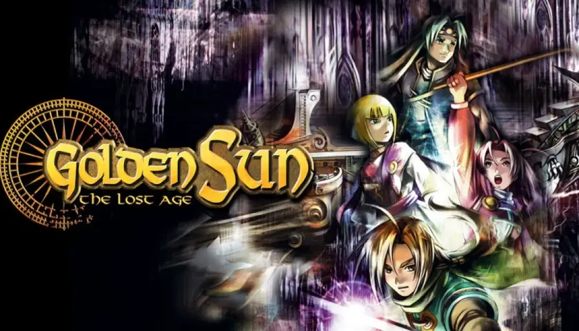 Postacie z gry Golden Sun: The Lost Age, w tym Isaac i Garet, przygotowują się do walki.