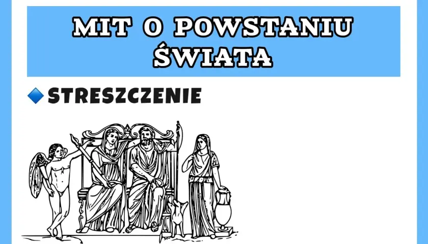 Streszczenie mitu o powstaniu świata: Kluczowe postacie i ich losy