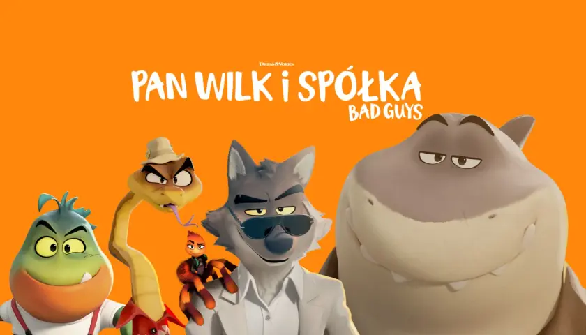 Pan Wilk i Spółka: Szalona ekipa - wilk, wąż, rekin, pająk i jaszczurka - gotowi na nowe przygody.