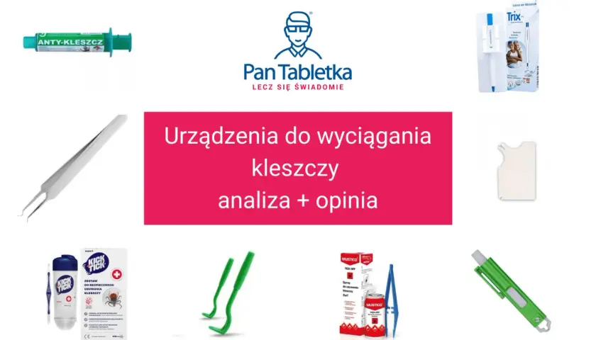 Zestaw narzędzi i preparatów, które pomogą Ci szybko i bezpiecznie jak wyjac kleszcza.
