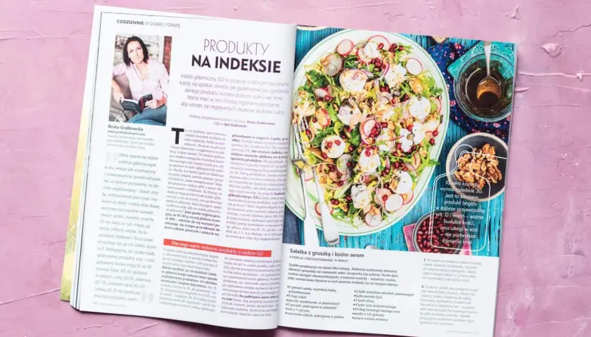 Dieta z niskim indeksem glikemicznym to klucz do zdrowia. Sałatka z gruszką i kozim serem to pyszny sposób na niskie IG.