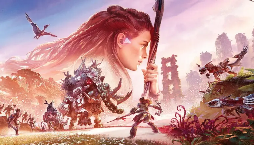 Aloy walczy z mechanicznymi bestiami w świecie Horizon Forbidden West. Poradnik pomoże Ci przetrwać.