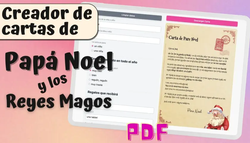 Creador de cartas para escribir a Papá Noel, con opciones para personalizar el comportamiento y los regalos.