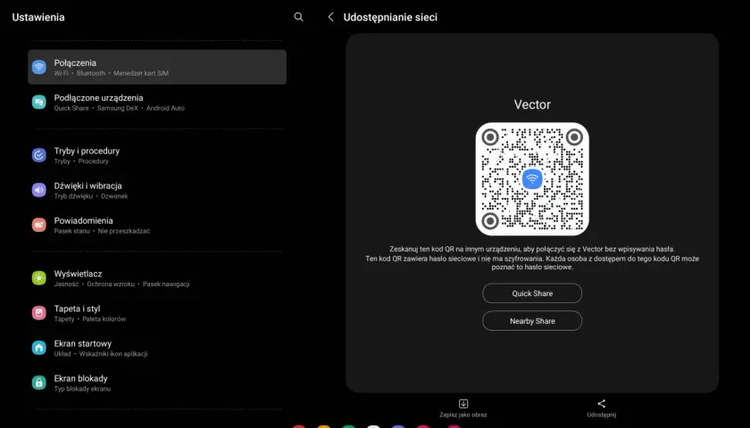 Jak wpisać hasło do wifi w telefonie? Zeskanuj kod QR, aby połączyć się z siecią Vector bez hasła.