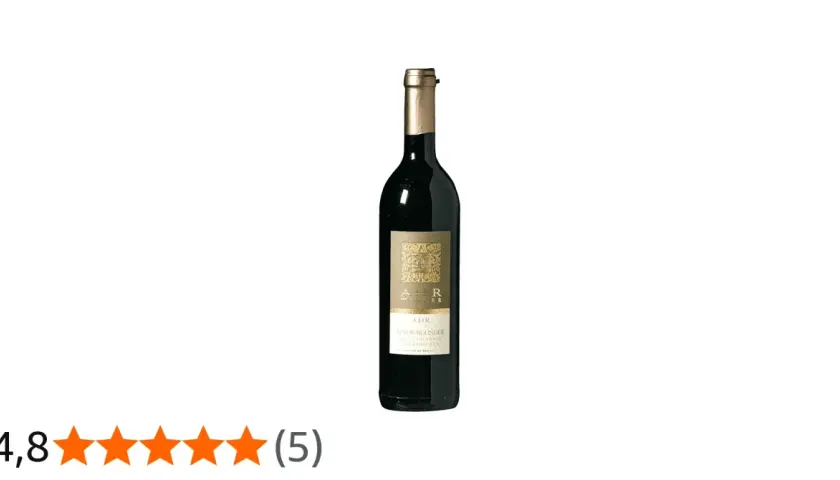 Eine Flasche Spätburgunder von AHR WINZER, bewertet mit 4,8 Sternen. Ein Beweis für die besten Winzer an der Ahr.