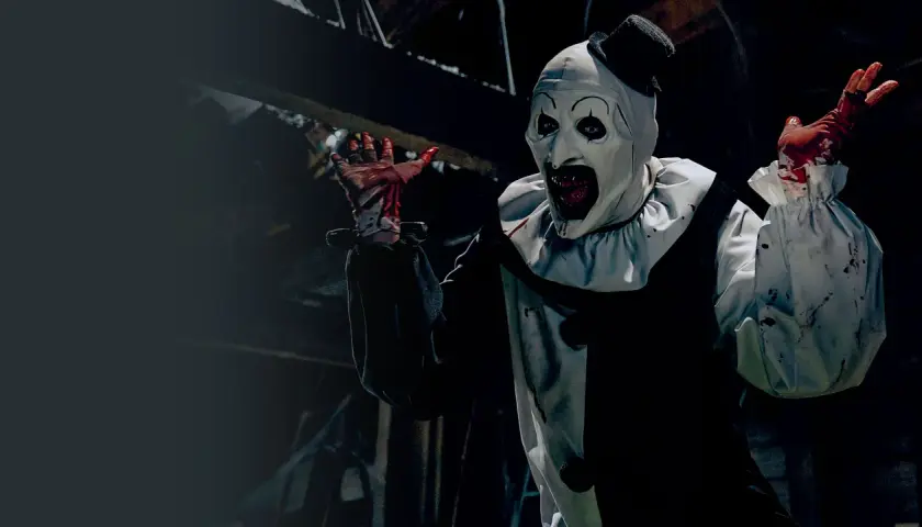 Krwawy Art the Clown, z przerażającym uśmiechem, zapowiada nadchodzący horror Terrifier 3.