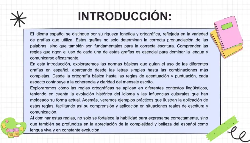 Introducción a la ortografía del español, explorando las reglas de las palabras con be y su correcta escritura.
