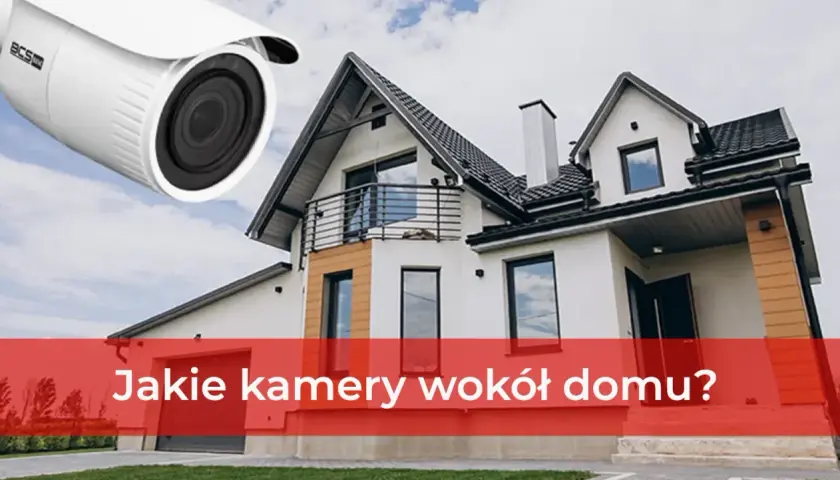 Kamera BCS nad nowoczesnym domem. Zapewnij bezpieczeństwo dzięki monitoringowi zewnętrznemu.