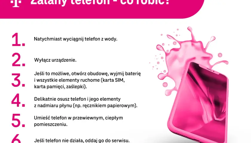 Jak wysuszyć telefon z wbudowaną baterią po zalaniu? Wyciągnij, wyłącz, osusz i umieść w przewiewnym miejscu. Jeśli nie działa, oddaj do serwisu.