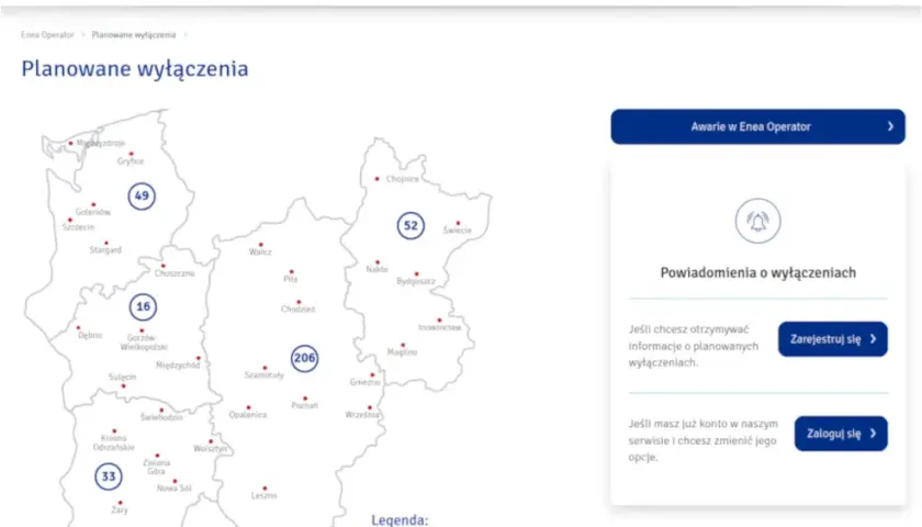 Gdzie jest prąd? Sprawdź aktualny stan zasilania w swojej okolicy