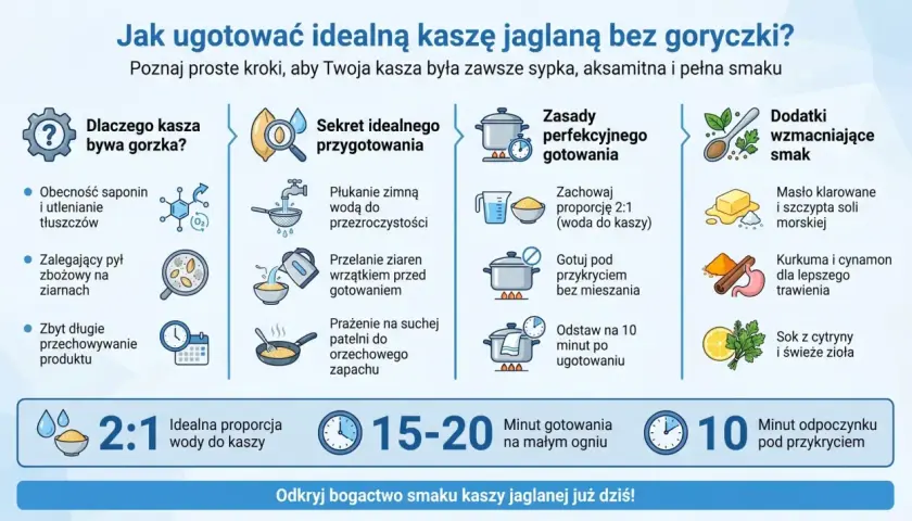 Jak ugotować idealną kaszę jaglaną bez goryczki? Poznaj proste kroki, aby Twoja kasza była zawsze sypka, aksamitna i pełna smaku. Odkryj bogactwo smaku kaszy jaglanej już dziś!